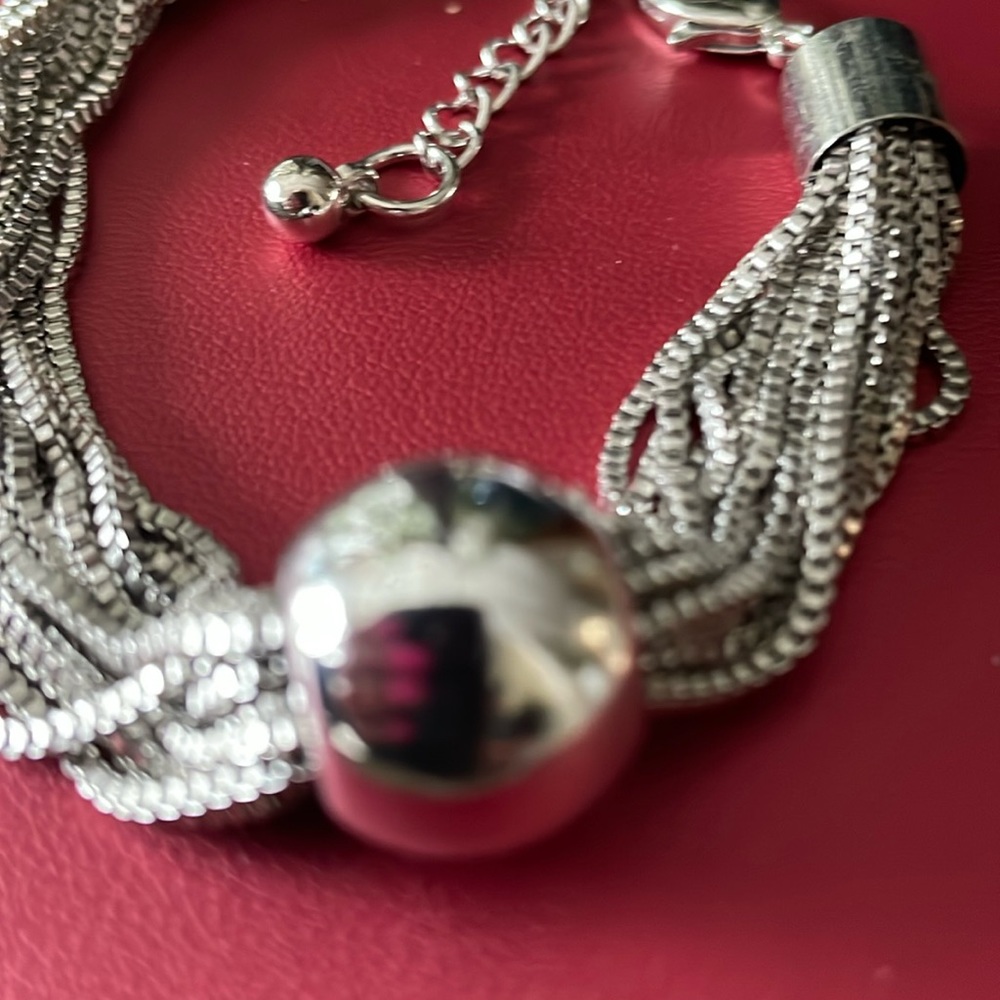 ❌Price Drop ❌Brand New Silver Plated Polished Brass Chain Bracelet. - Picture 3 of 6